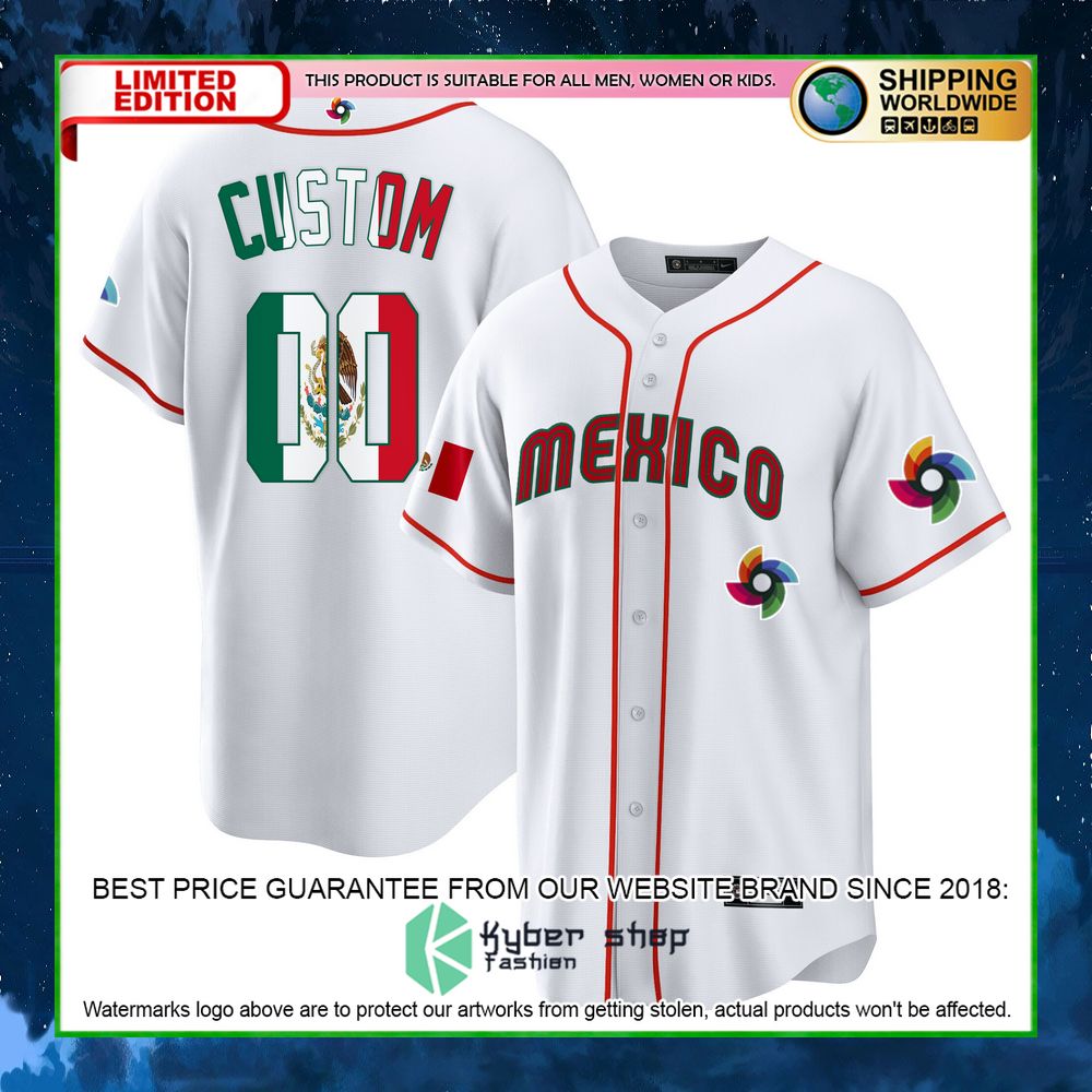 mexico personalized baseball jersey limited edition kwcoh