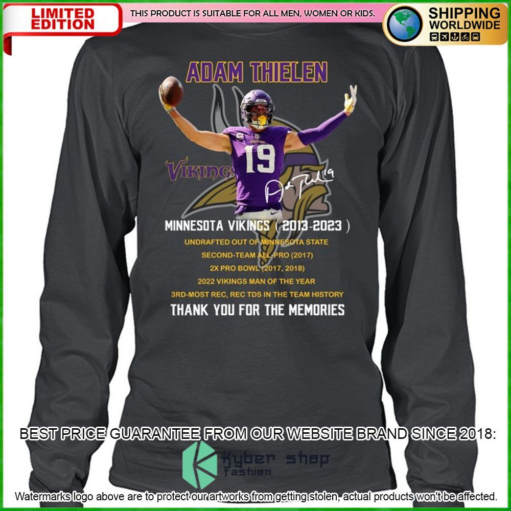 minnesota vikings adam thielen hoodie shirt limited edition 5e11b