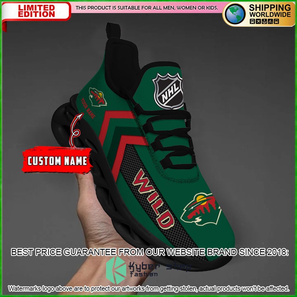 minnesota wild custom name clunky max soul shoes limited edition njiuk