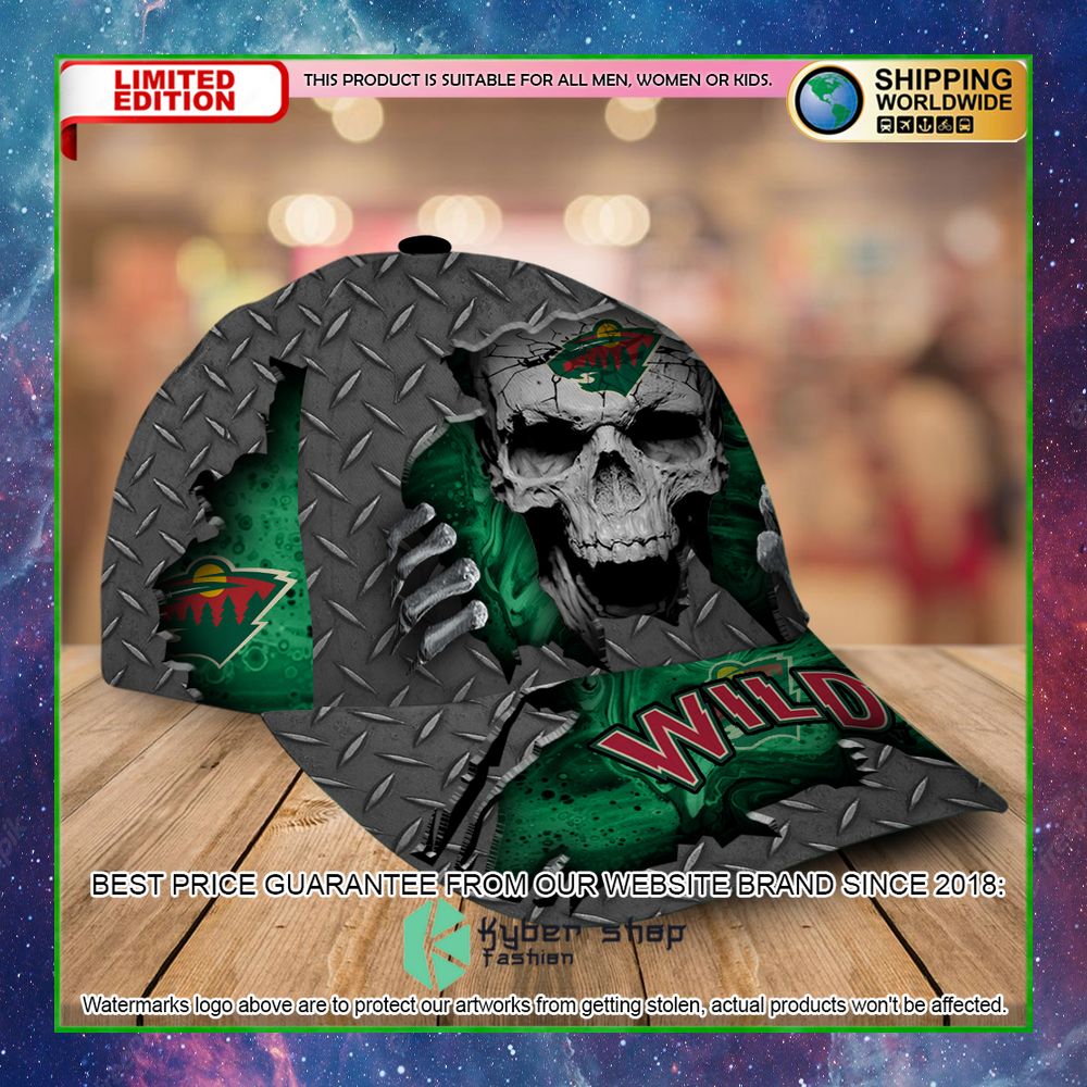 minnesota wild custom name nhl skull cap limited edition j3bii
