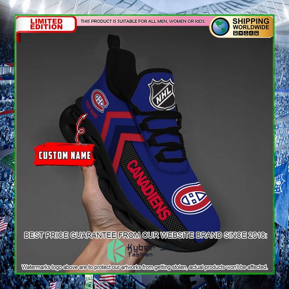 montreal canadiens custom name clunky max soul shoes limited edition byunw