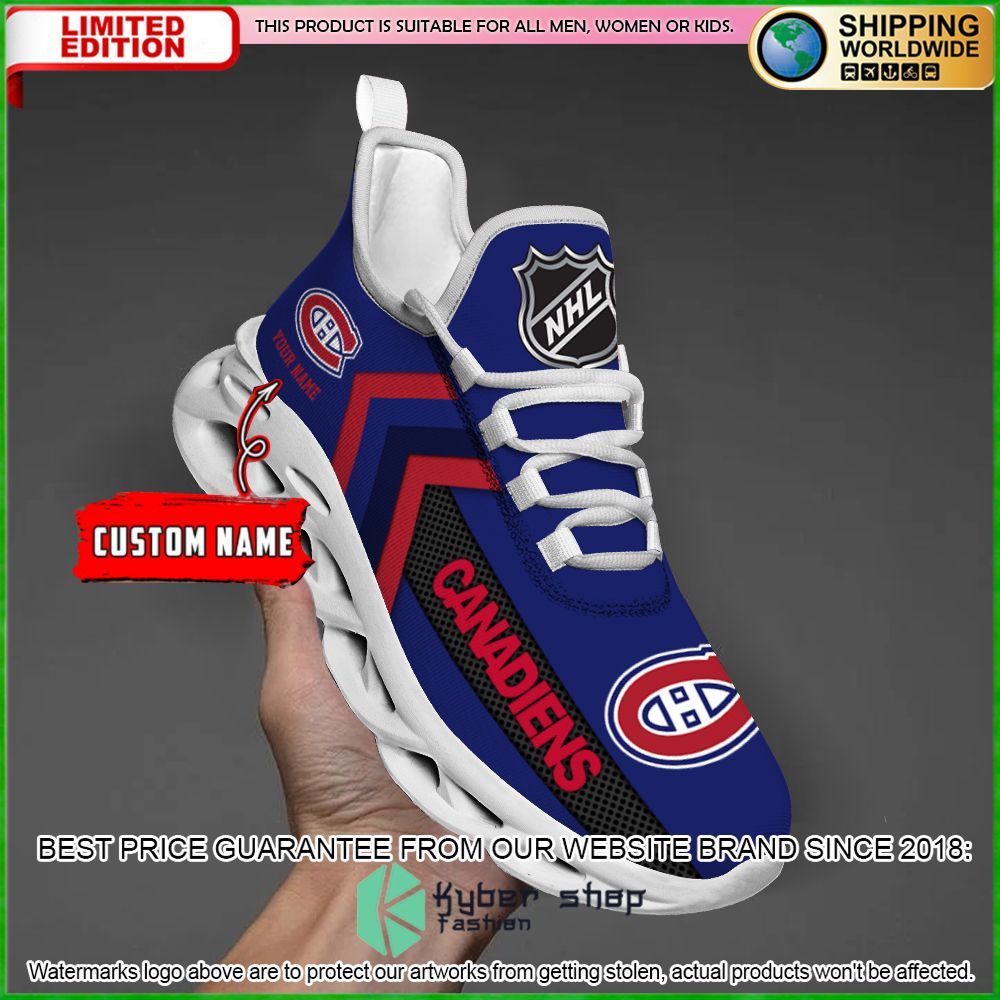 montreal canadiens custom name clunky max soul shoes limited edition