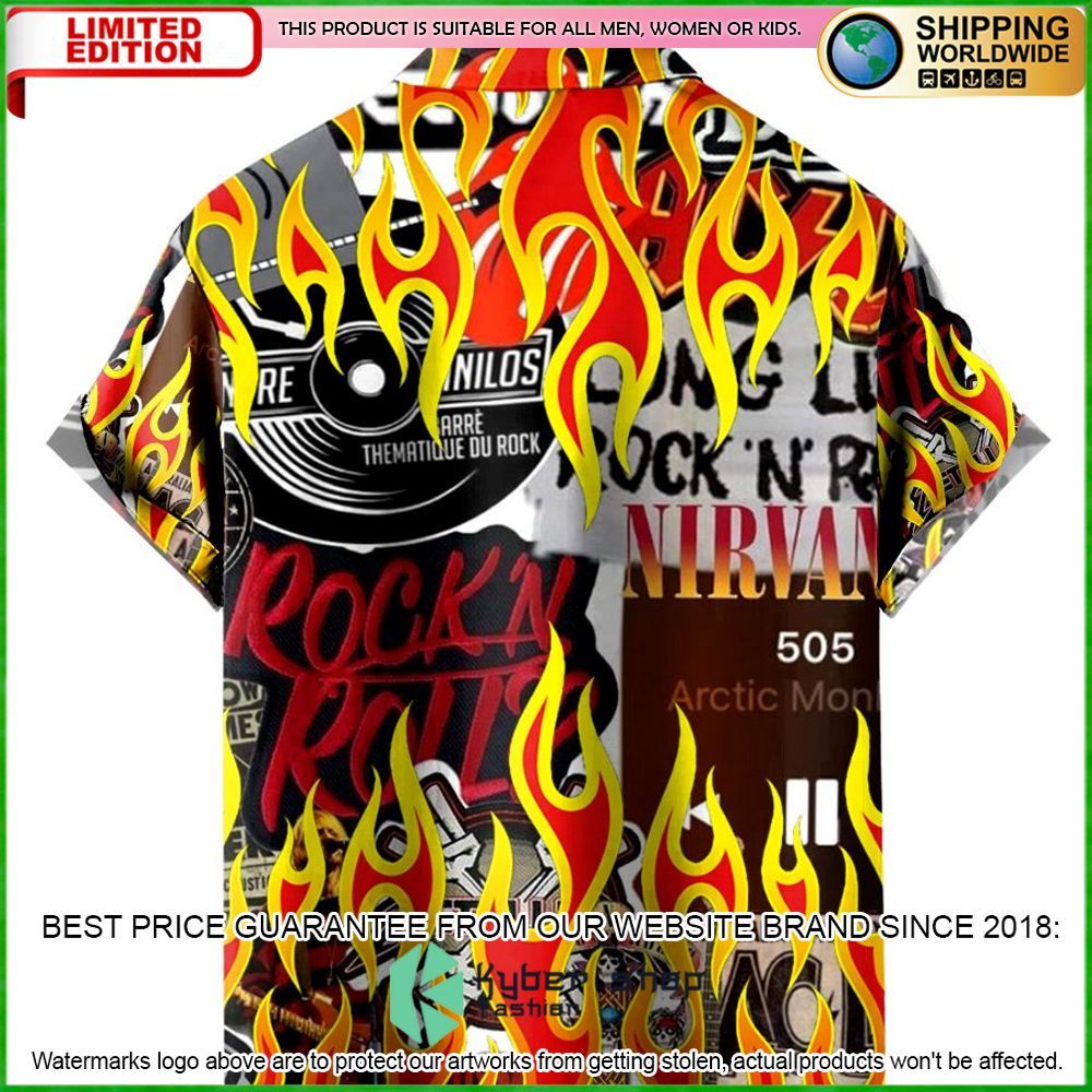 music rock music red flame chill hawaiian shirt limited edition nbf5g