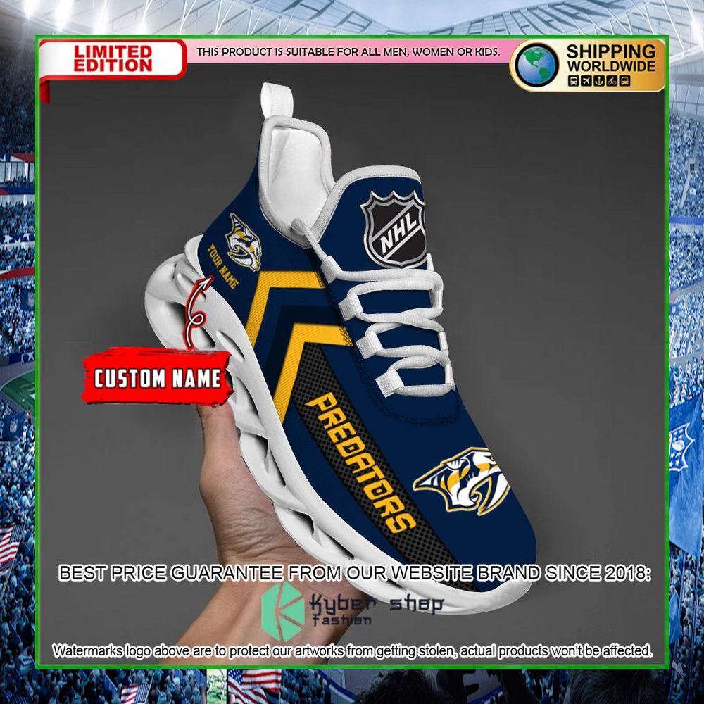 nashville predators custom name clunky max soul shoes limited edition hyodu