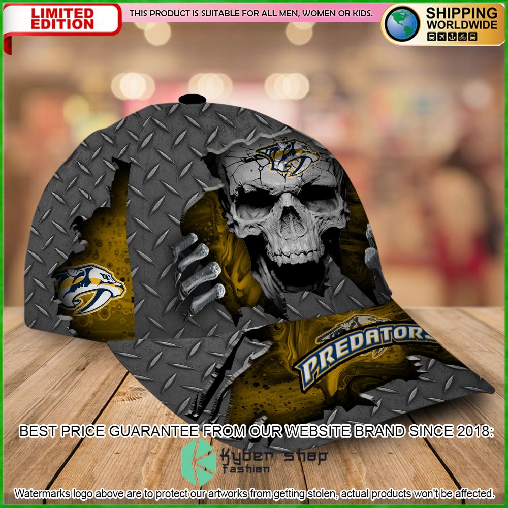 nashville predators custom name nhl skull cap limited edition mpvnt