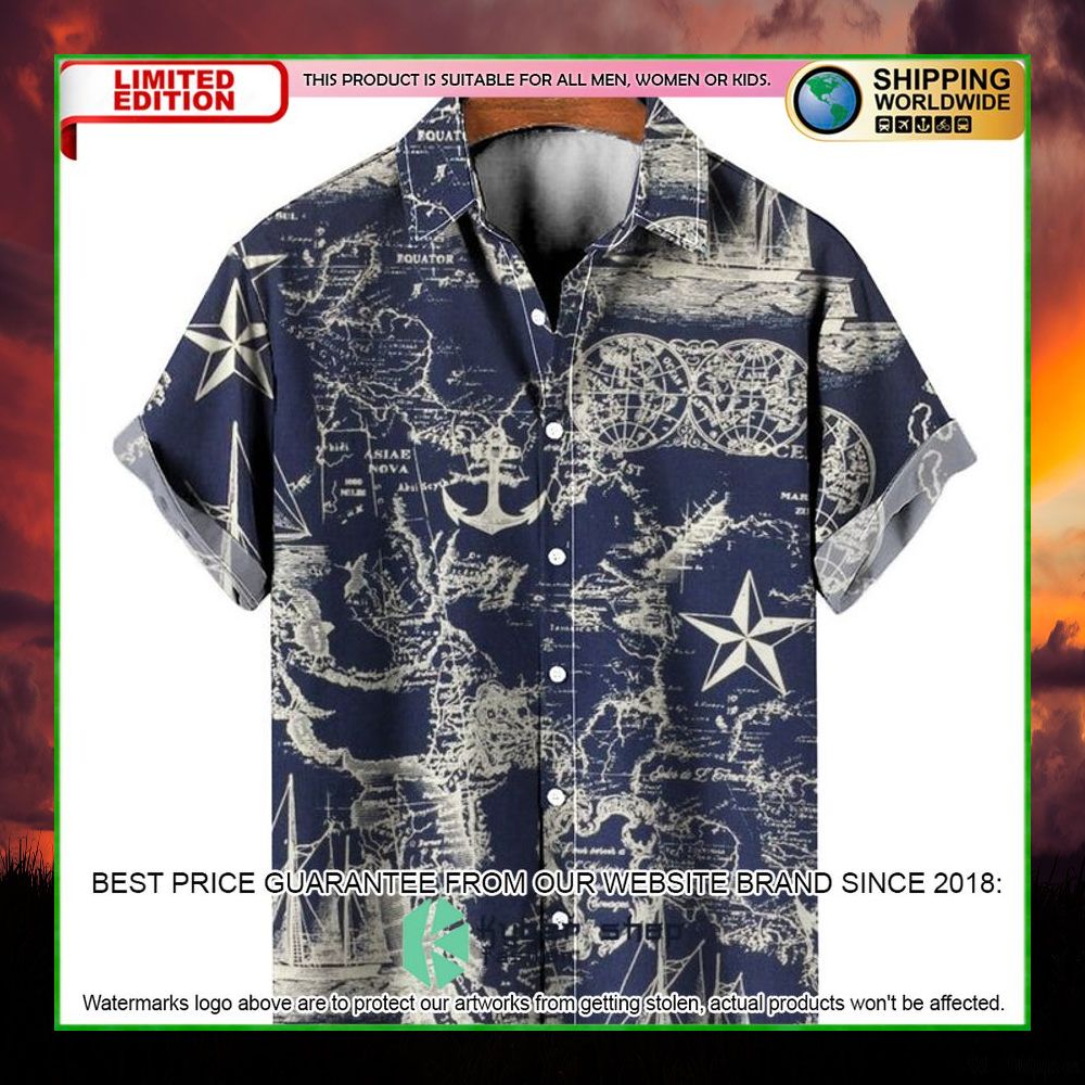 navy items hawaiian shirt limited edition sivub