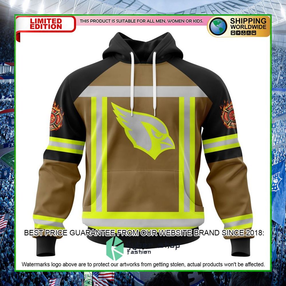nfl arizona cardinals firefighter personalized hoodie shirt limited edition k8j4j