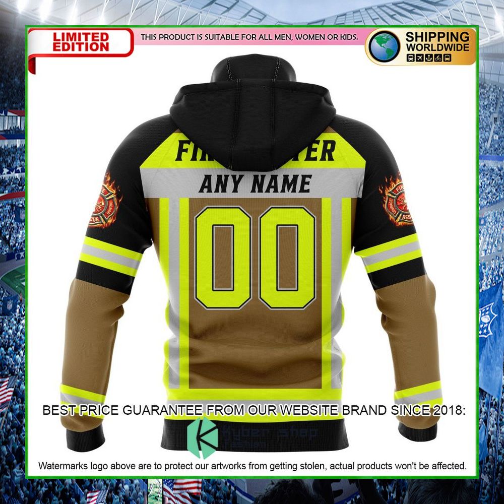 nfl green bay packers firefighter personalized hoodie shirt limited edition bb3dn