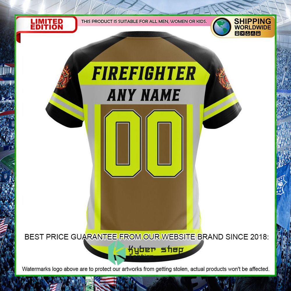 nfl green bay packers firefighter personalized hoodie shirt limited edition qrdgg