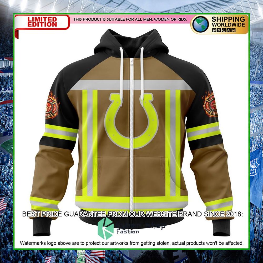 nfl indianapolis colts firefighter personalized hoodie shirt limited edition
