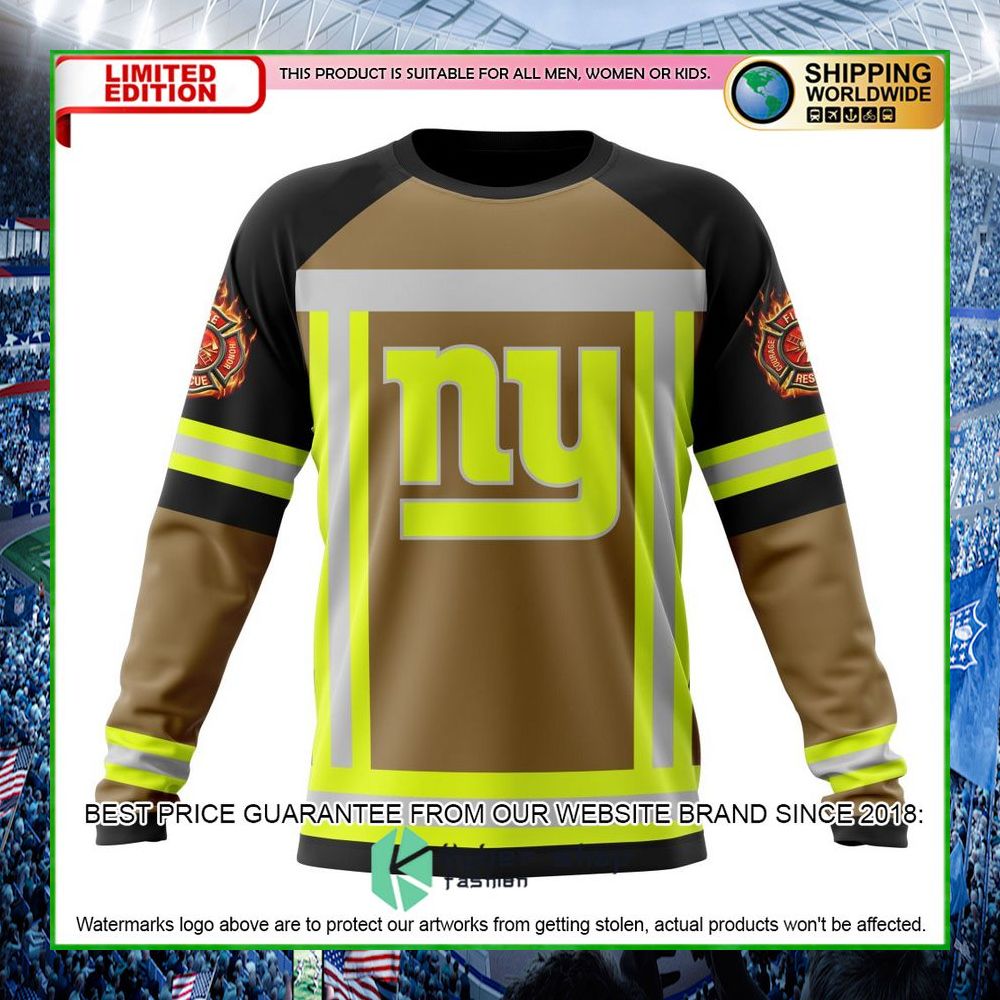 nfl new york giants firefighter personalized hoodie shirt limited edition 8weof