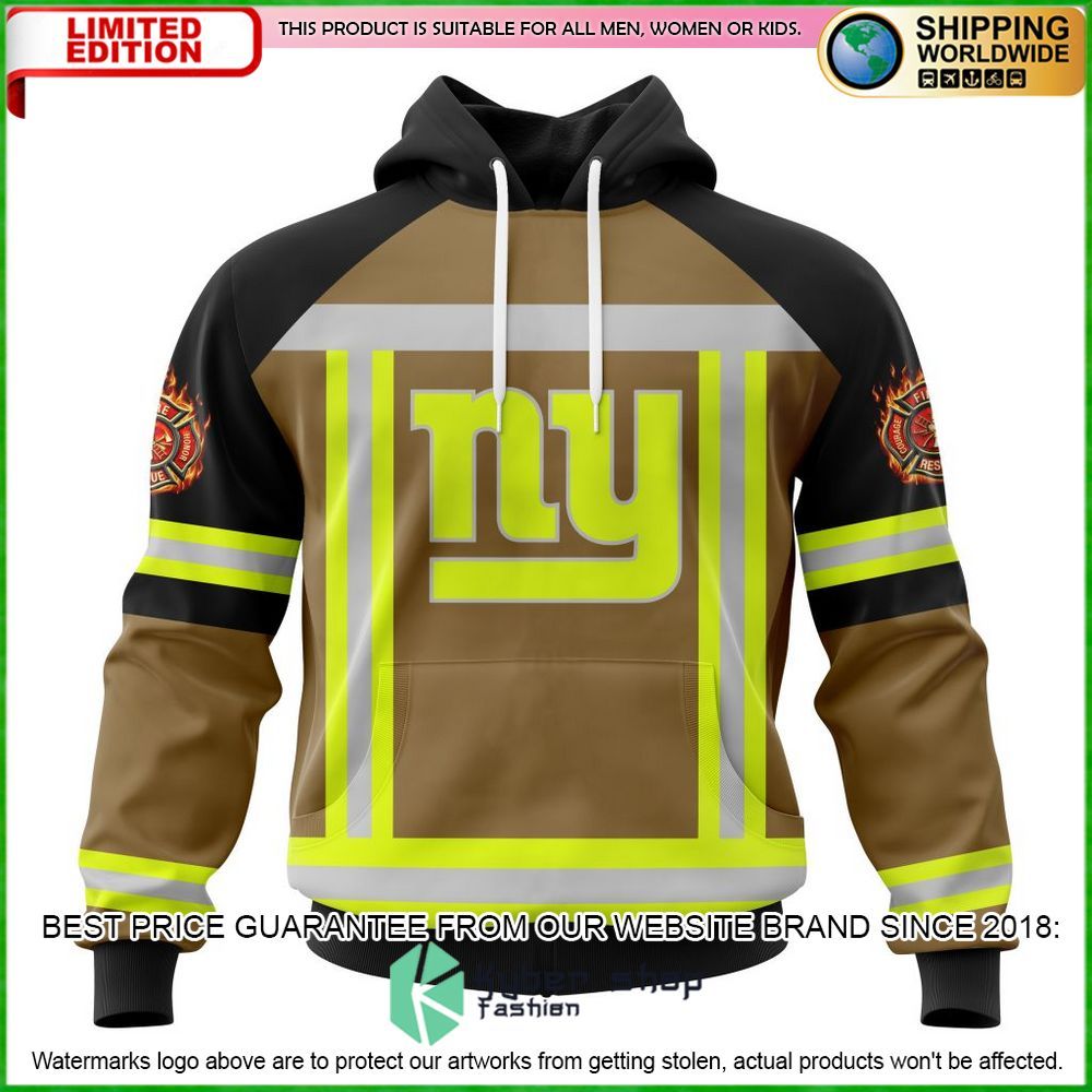 nfl new york giants firefighter personalized hoodie shirt limited edition kif4e