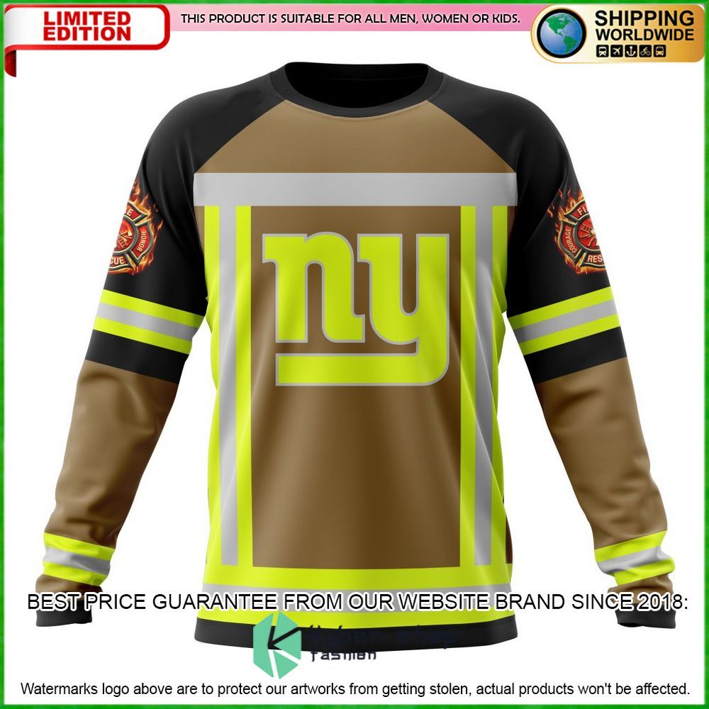 nfl new york giants firefighter personalized hoodie shirt limited edition wplsf