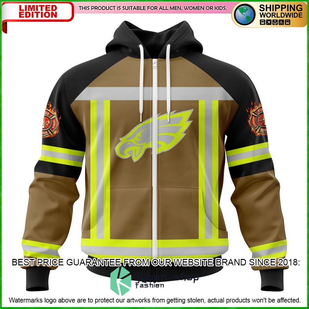 nfl philadelphia eagles firefighter personalized hoodie shirt limited edition zlyfk