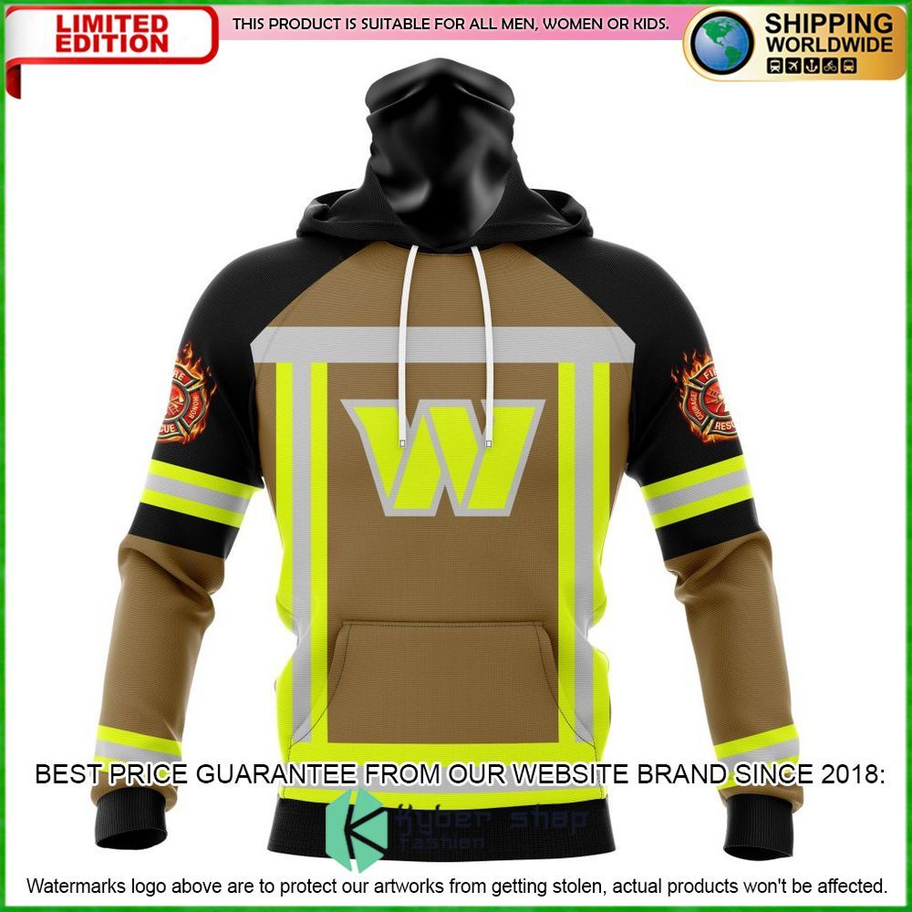 nfl washington commanders firefighter personalized hoodie shirt limited edition lwhei
