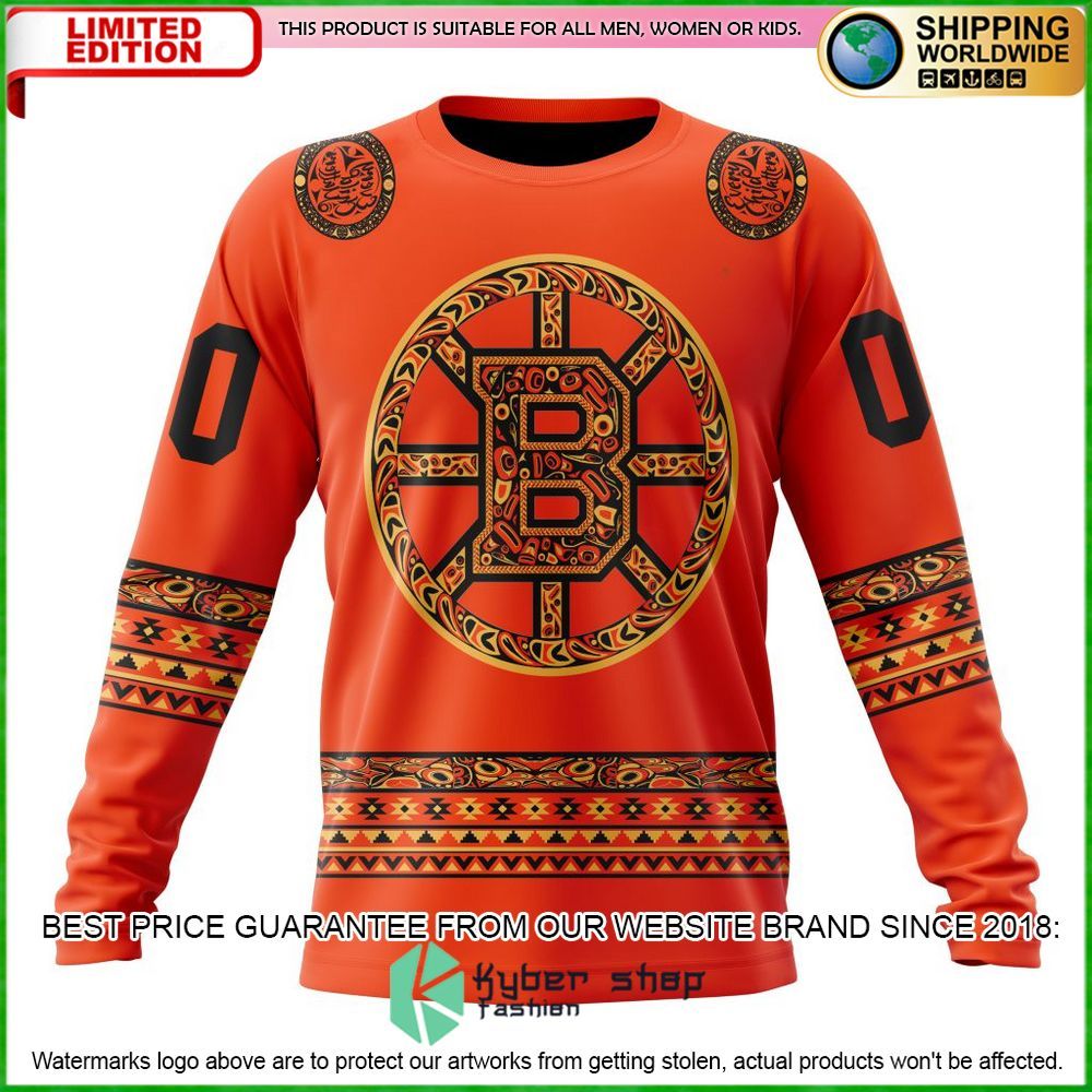 nhl boston bruins national day for truth and reconciliation personalized hoodie shirt limited edition mv4mf