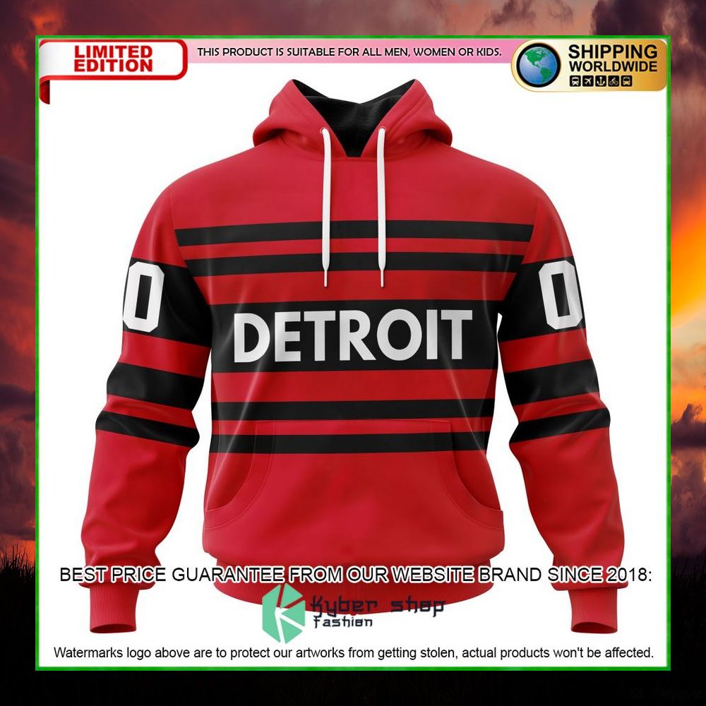 nhl detroit red wings personalized hoodie shirt limited edition jhnob