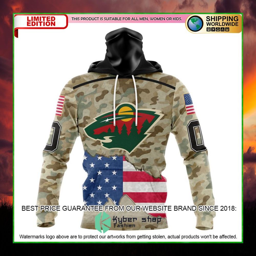 nhl minnesota wild kits for united state with camo personalized hoodie shirt limited edition cyftc
