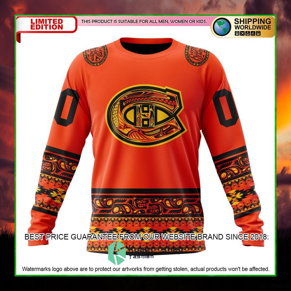 nhl montreal canadiens national day for truth and reconciliation personalized hoodie shirt limited edition in5hr
