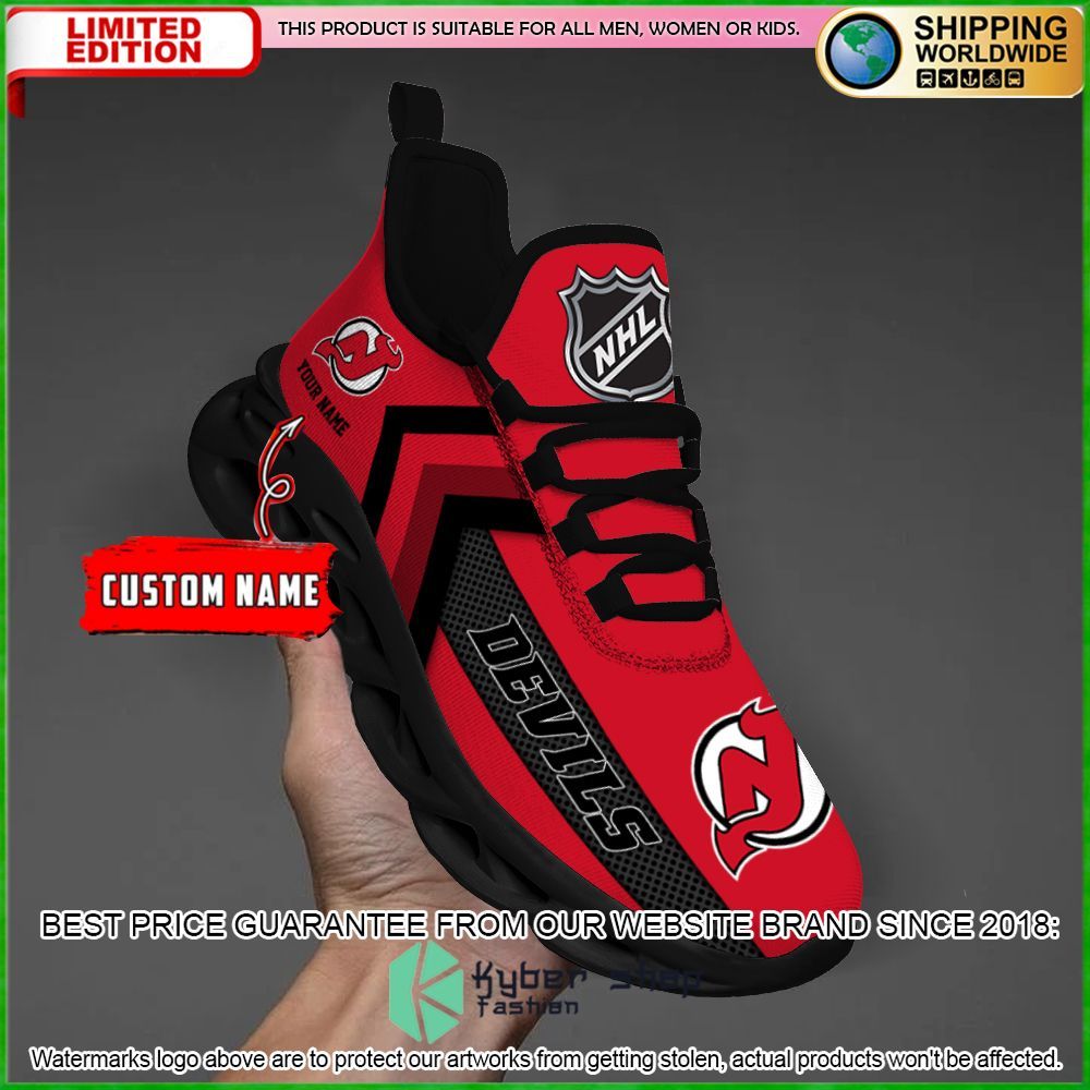 nhl new jersey devils custom name clunky max soul shoes limited edition oo2ib