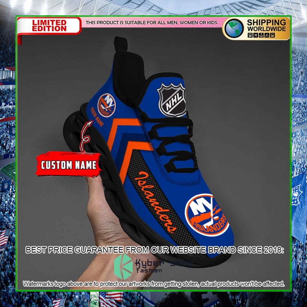 nhl new york islanders custom name clunky max soul shoes limited edition 2zzz7