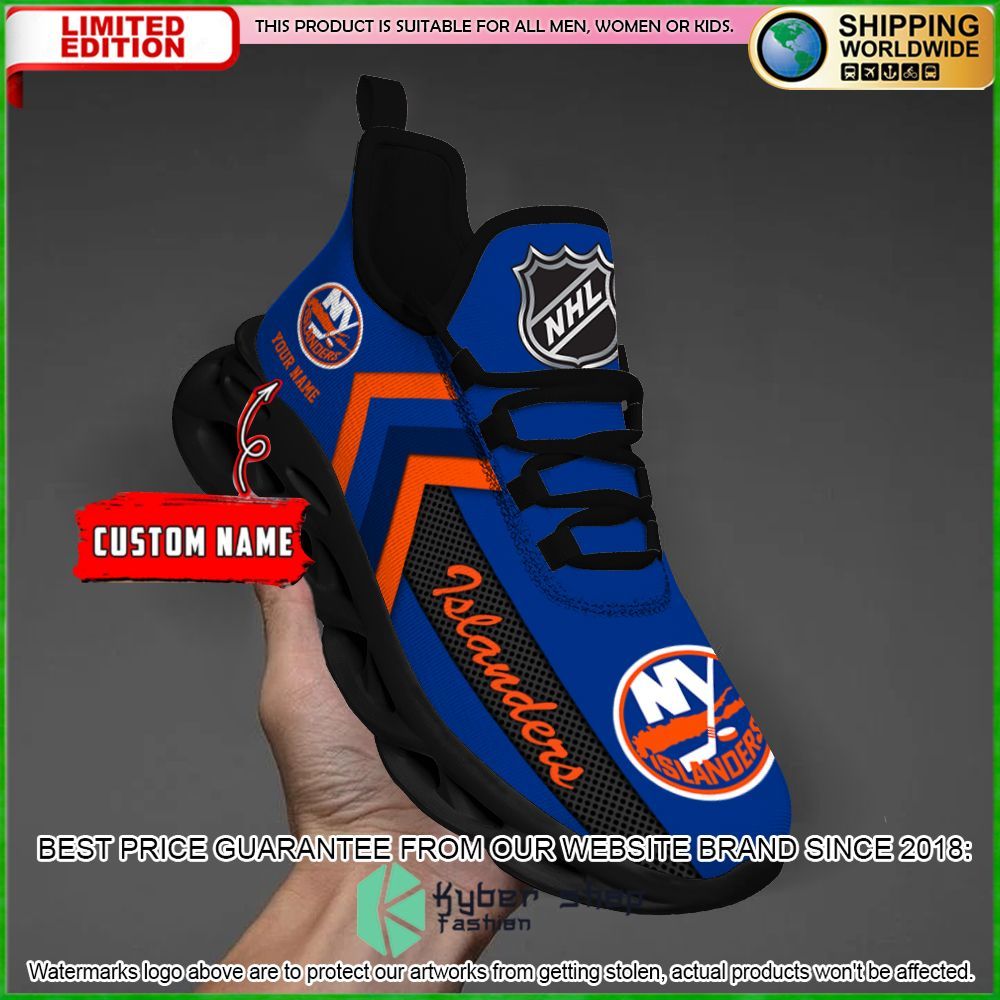 nhl new york islanders custom name clunky max soul shoes limited edition 8jmth