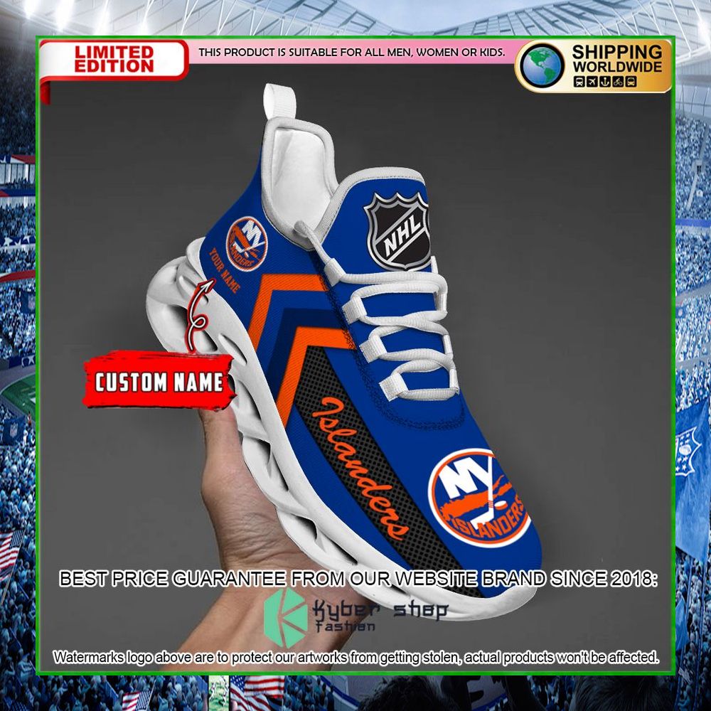 nhl new york islanders custom name clunky max soul shoes limited edition kitw7