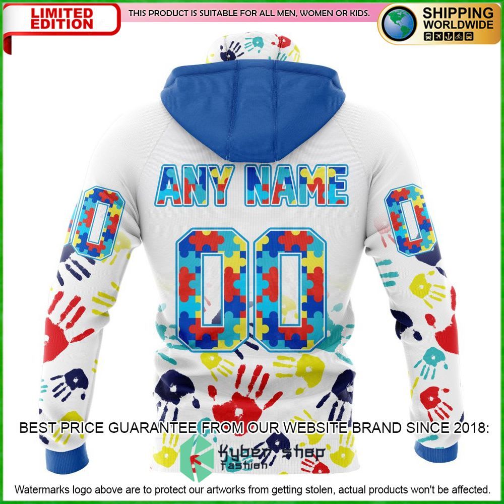 nhl new york rangers autism awareness personalized hoodie shirt limited edition amv9v