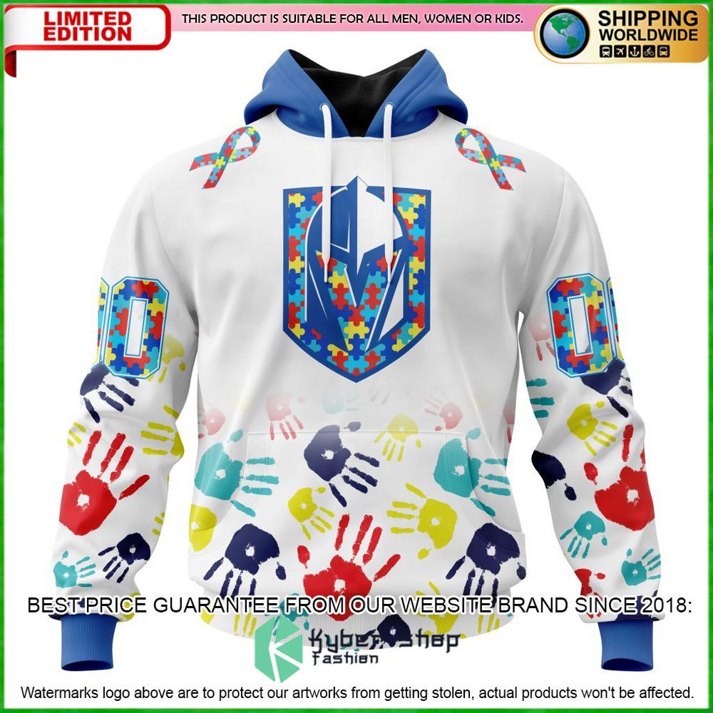 nhl vegas golden knights autism awareness personalized hoodie shirt limited edition jz3aj