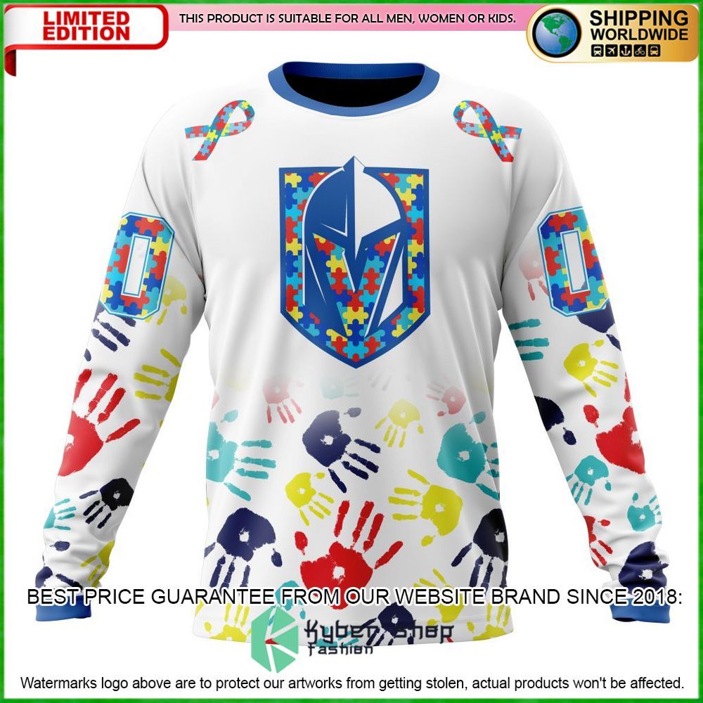 nhl vegas golden knights autism awareness personalized hoodie shirt limited edition kf1tz