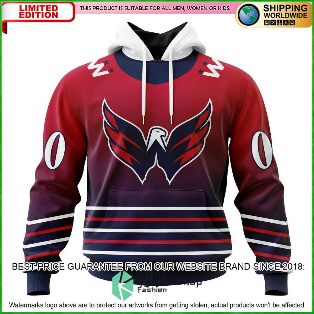 nhl washington capitals gradient personalized hoodie shirt limited edition 31zdj