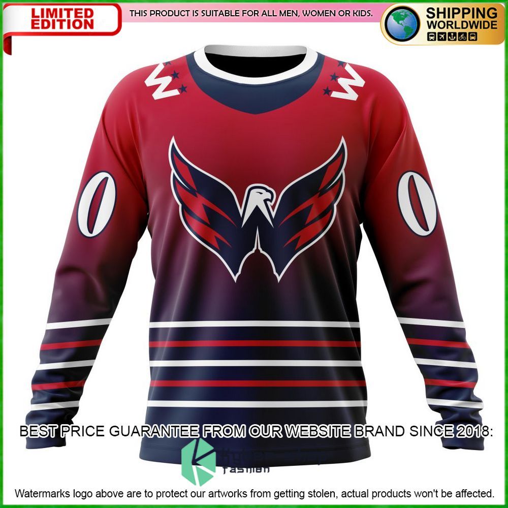 nhl washington capitals gradient personalized hoodie shirt limited edition bupul