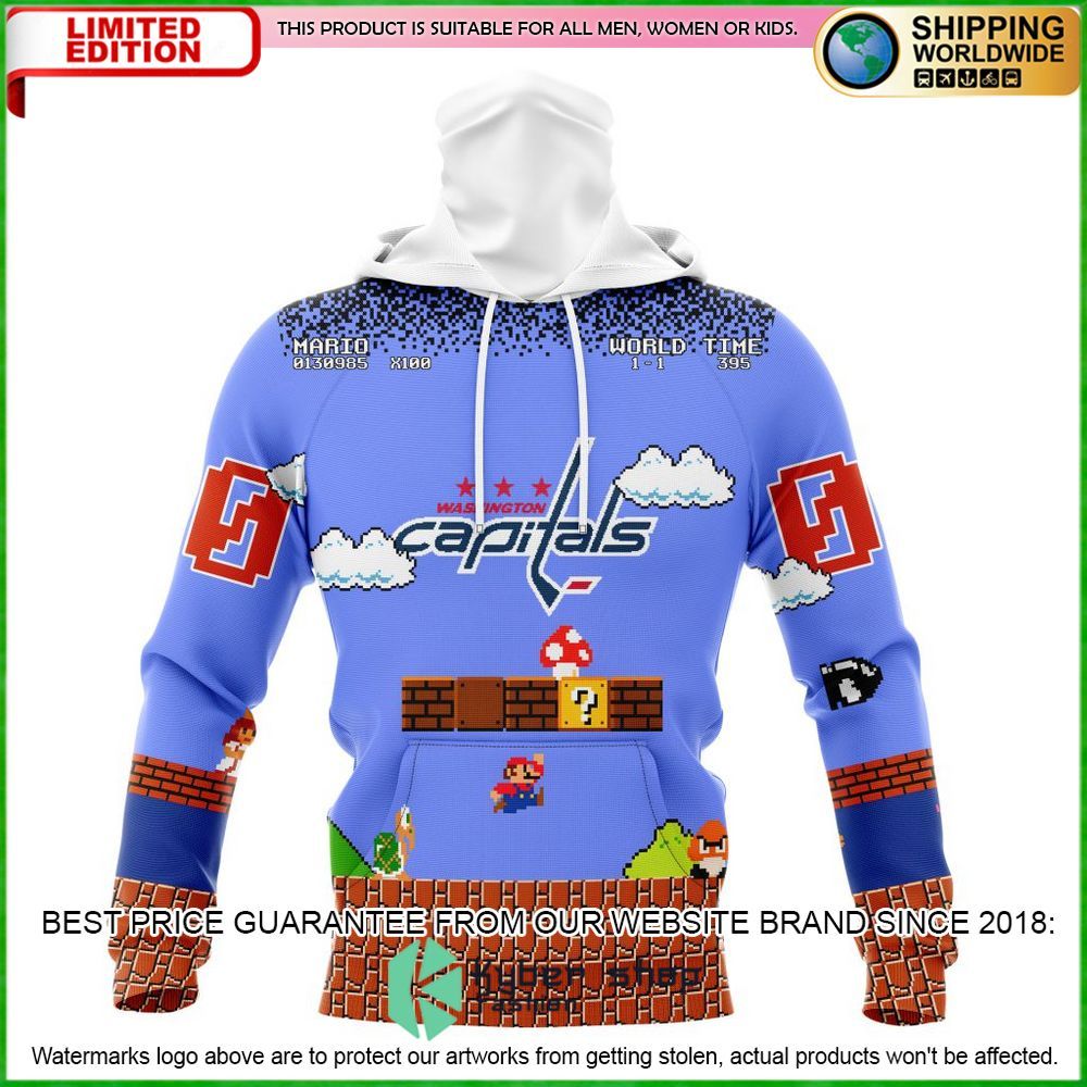 nhl washington capitals kits with super mario personalized hoodie shirt limited edition rg3iv