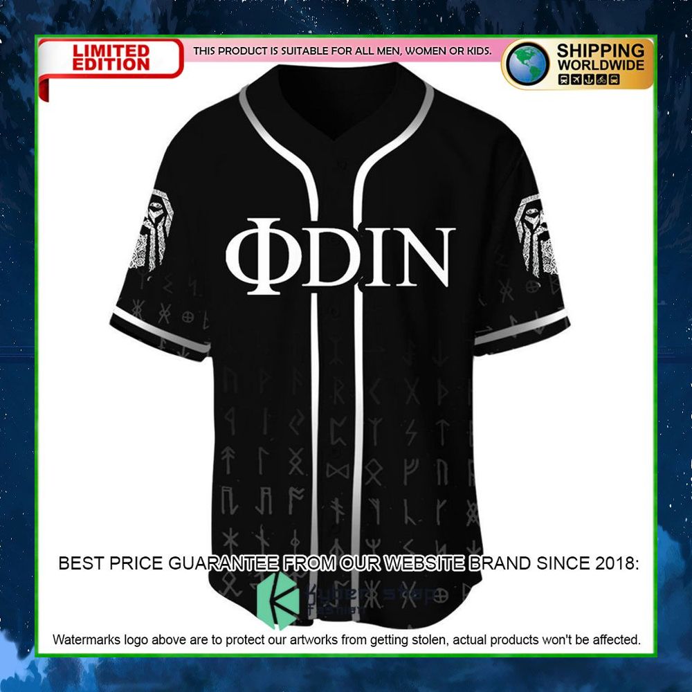 odin vikings baseball jersey limited edition 54qft