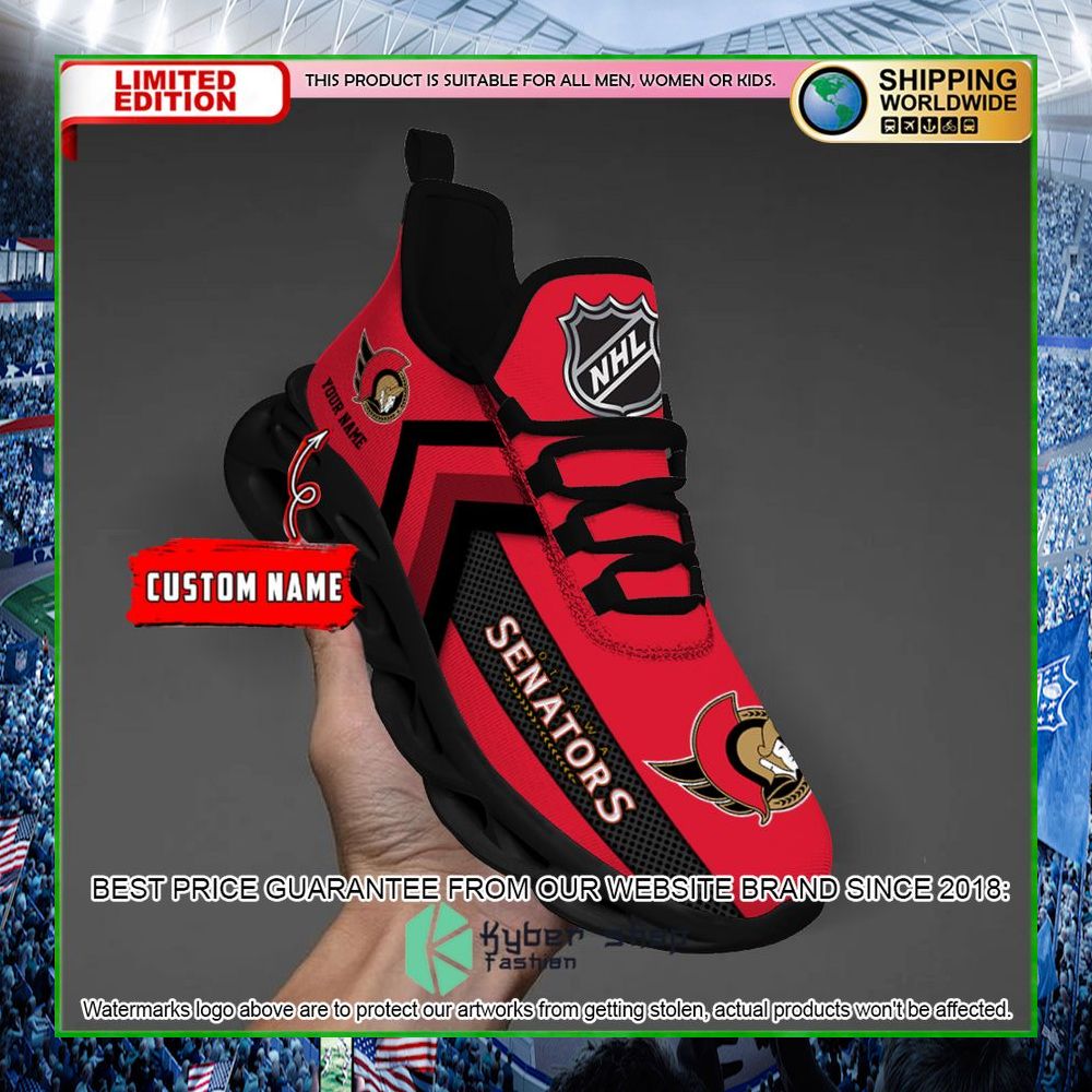 ottawa senators custom name clunky max soul shoes limited edition vhswn