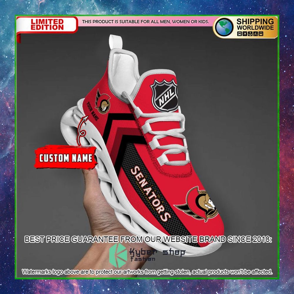 ottawa senators custom name clunky max soul shoes limited edition z4fob