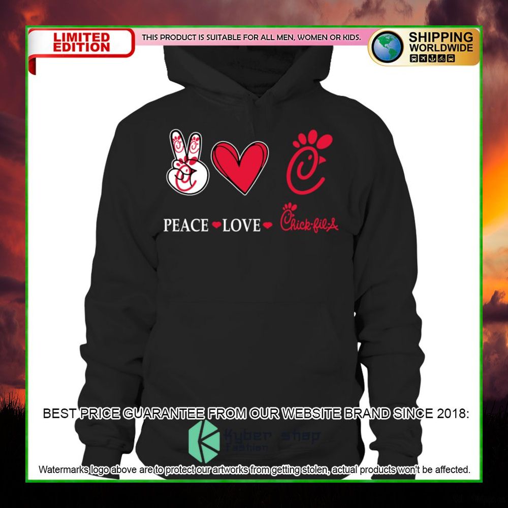peace love chick fil a hoodie shirt limited edition 5nfbj