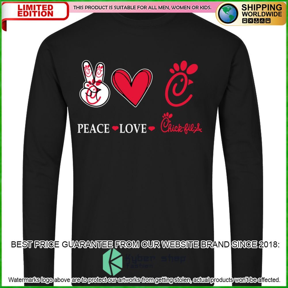 peace love chick fil a hoodie shirt limited edition fui2g
