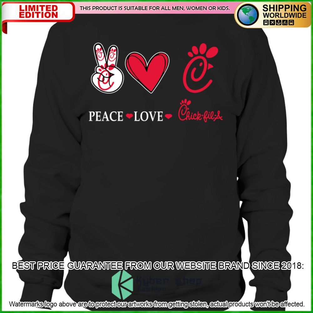 peace love chick fil a hoodie shirt limited edition uiomv