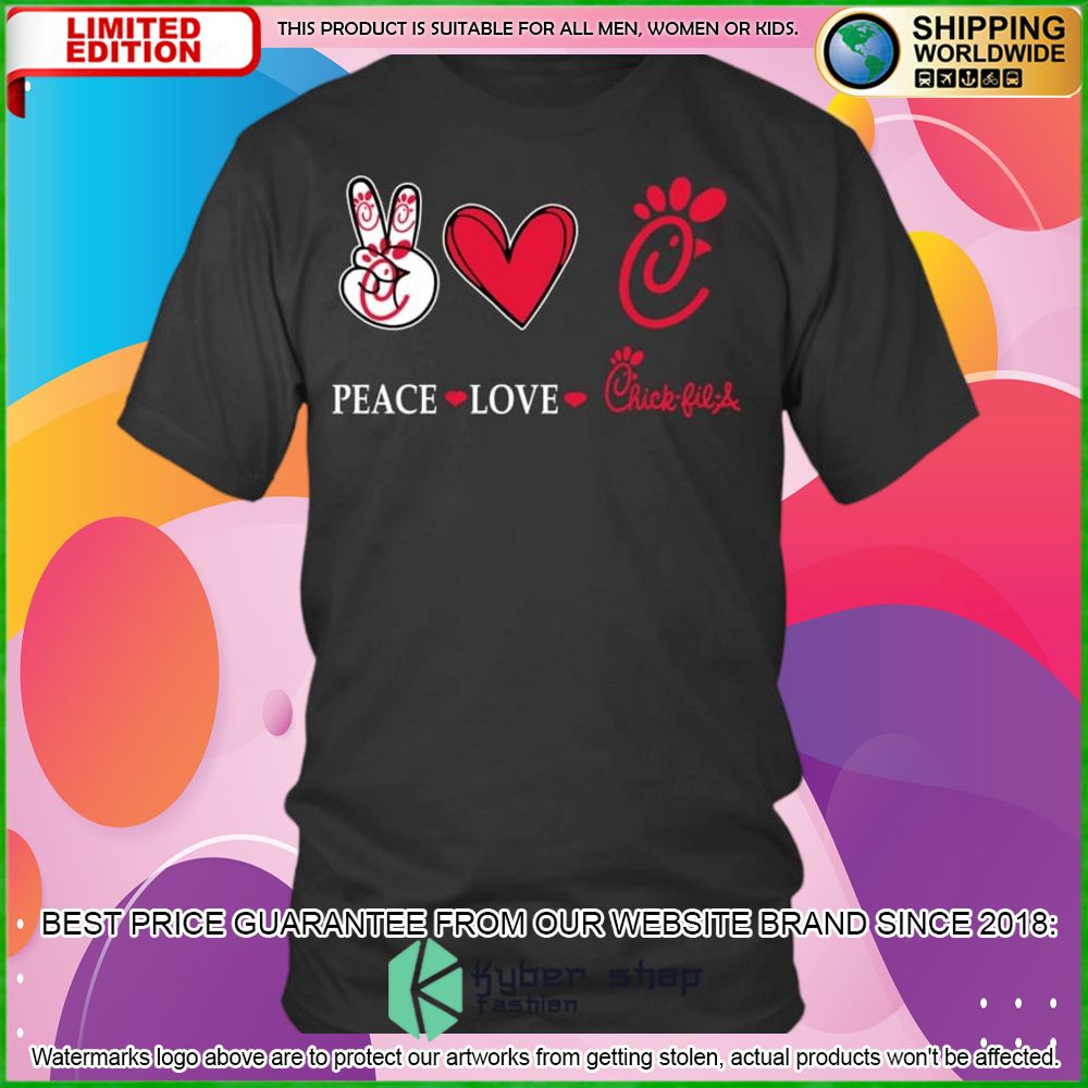 peace love chick fil a hoodie shirt limited edition z7cls
