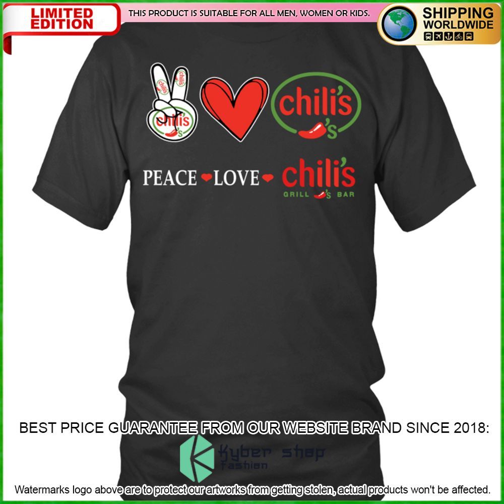 peace love chilis hoodie shirt limited edition cu55f