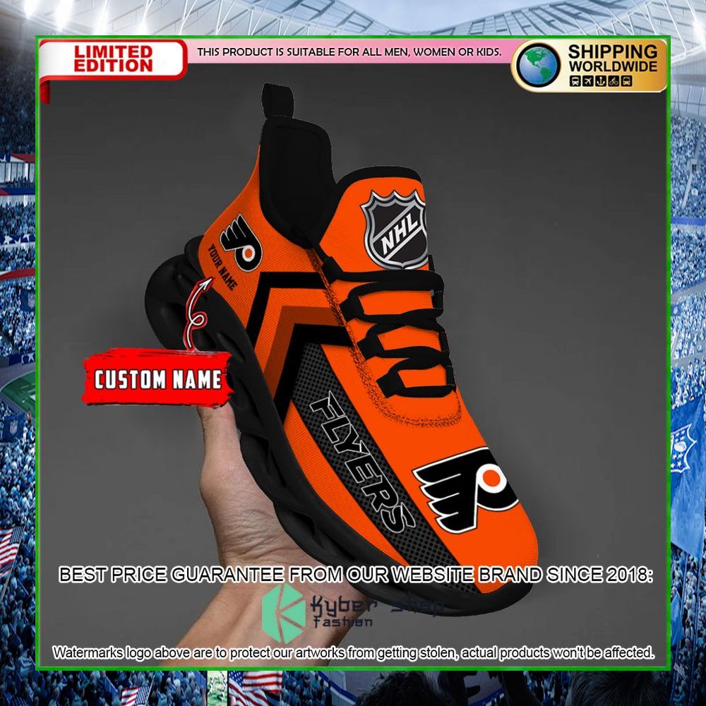 philadelphia flyers custom name clunky max soul shoes limited edition g3nmg