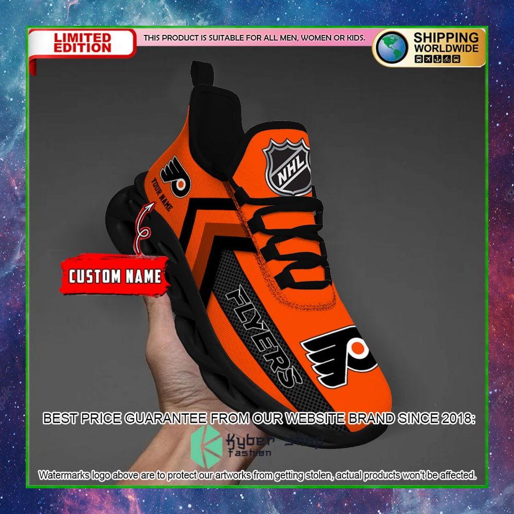 philadelphia flyers custom name clunky max soul shoes limited edition nu2ps