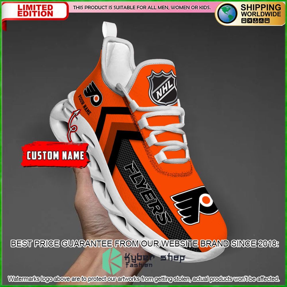 philadelphia flyers custom name clunky max soul shoes limited edition paflf