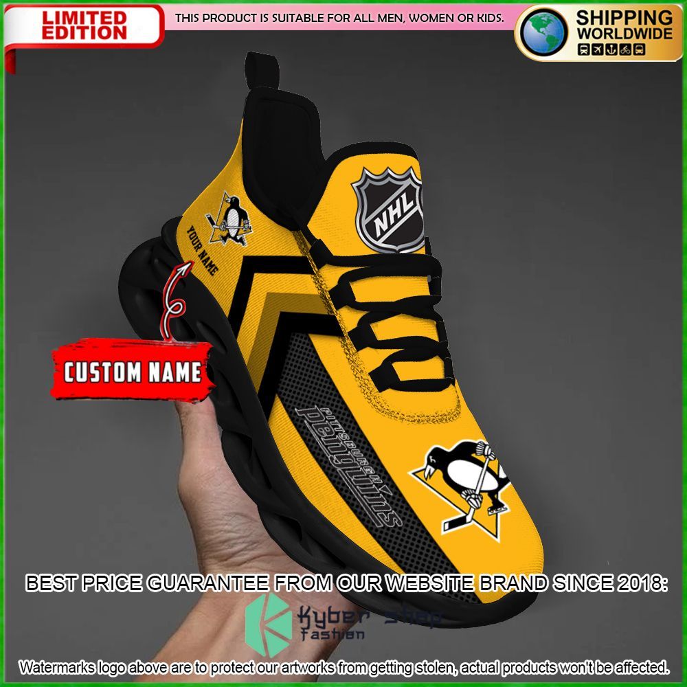pittsburgh penguins custom name clunky max soul shoes limited edition 6w0zm