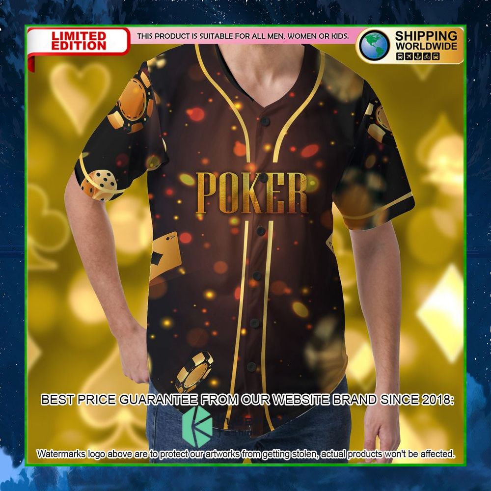 poker im all in baseball jersey limited edition yfzbc