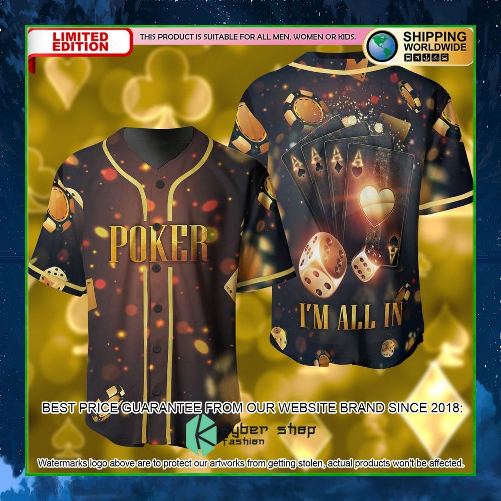 poker im all in baseball jersey limited edition zzvqo