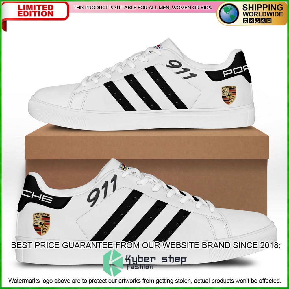 porsche 911 white stan smith low top shoes limited edition 96dis