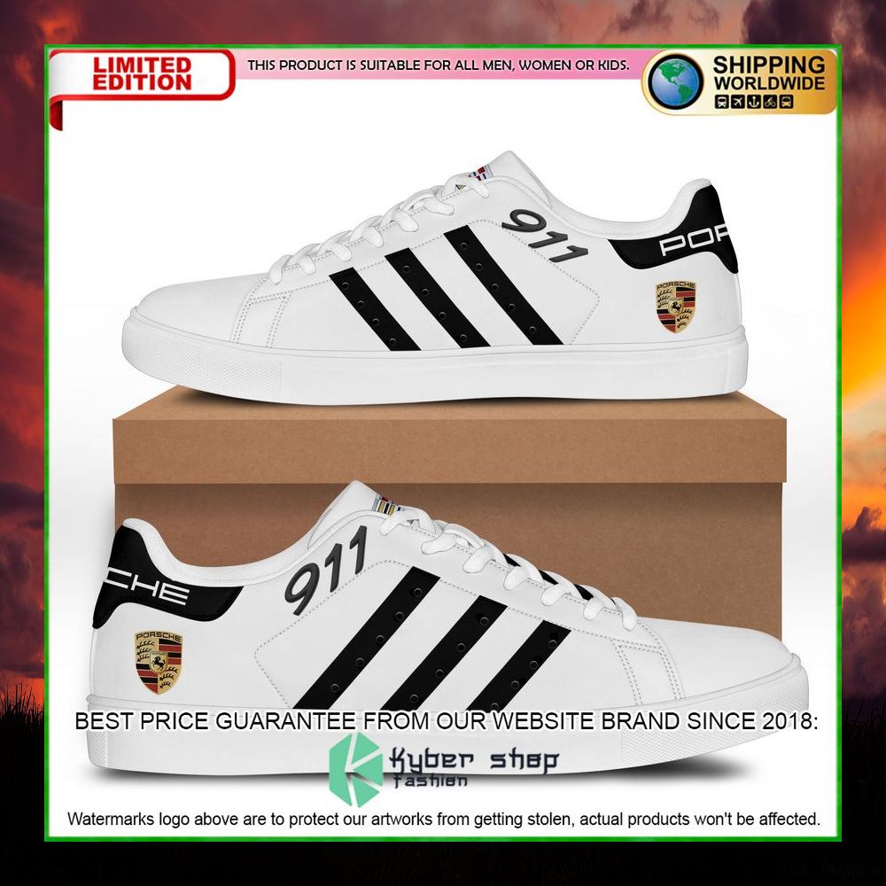 porsche 911 white stan smith low top shoes limited edition oop5o