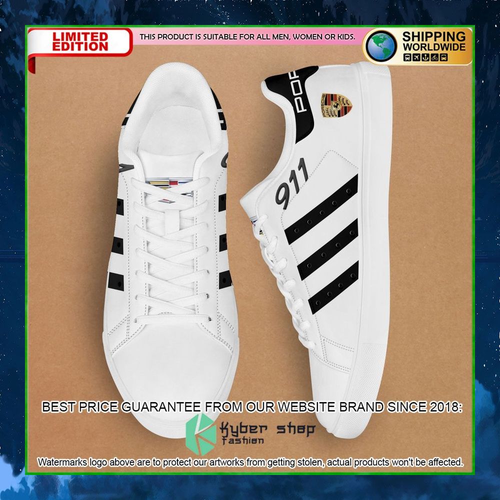 porsche 911 white stan smith low top shoes limited edition t5qfz